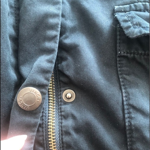 Vince Navy Coastal Zip Up Utility Jacket Size M - Picture 14 of 16